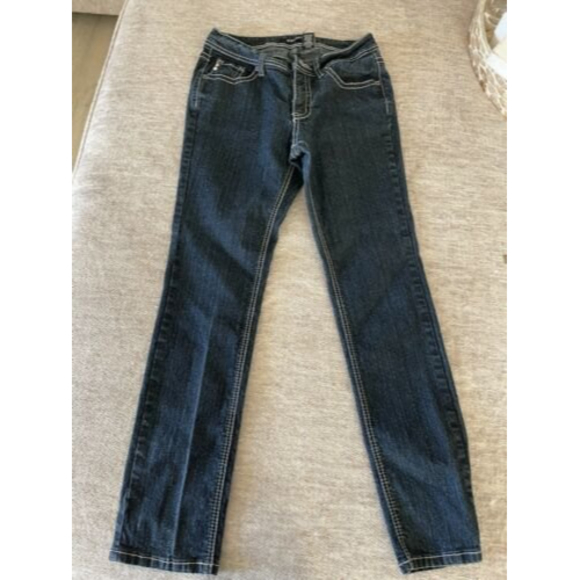 Roz & Ali Stretchy, Straight Legs, navy, dark blue, Jeans, size 8 - Picture 1 of 8